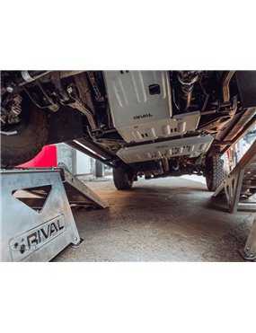 RIVAL Aluminum Engine And Transmission Skid Plate Ineos Grenadier Transfer Case