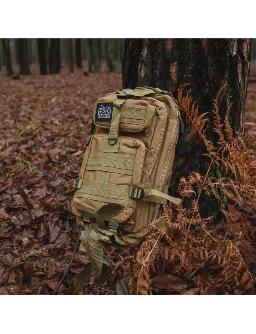 OFFLANDER PLECAK TURYSTYCZNY SURVIVAL 25L KHAKI