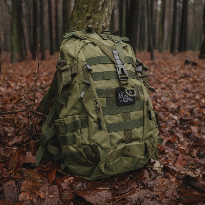 OFFLANDER PLECAK TURYSTYCZNY SURVIVAL TREKKER 25L ZIELONY