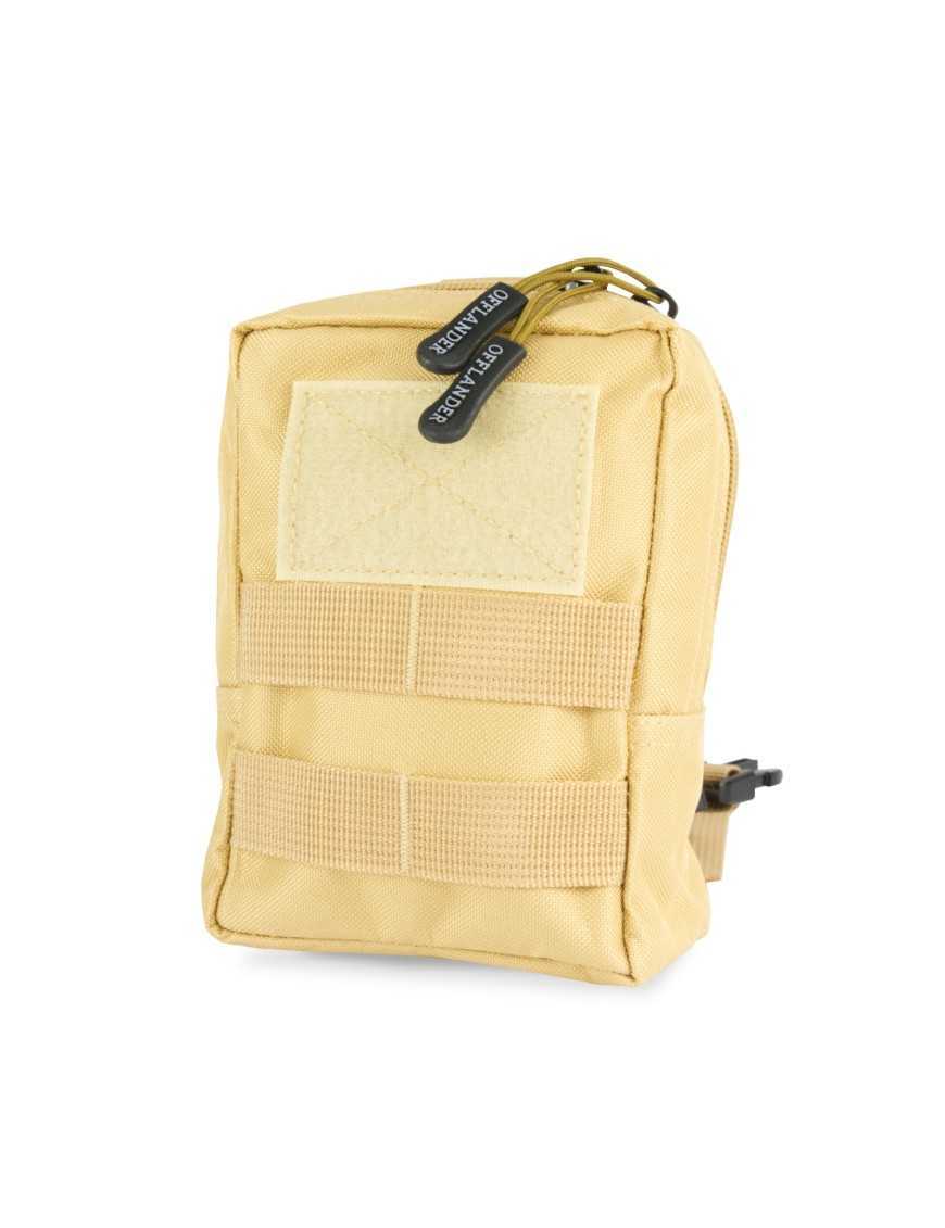 OFFLANDER SASZETKA TAKTYCZNA UNIWERSALNA MOLLE Z RZEPEM KHAKI