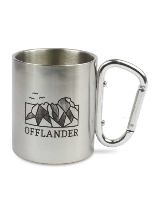 OFFLANDER KUBEK KEMPINGOWY Z KARABIŃCZYKIEM STALOWY 220ML OFFLANDER KUBEK KEMPINGOWY Z KARABIŃCZYKIEM STALOWY 220ML