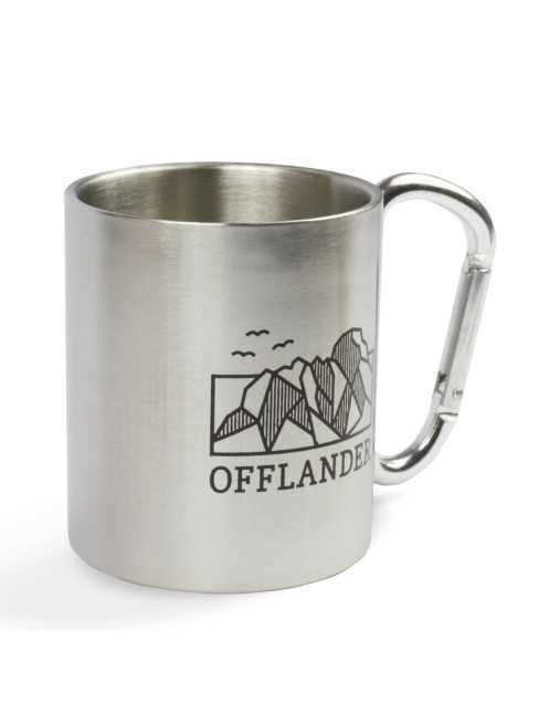 OFFLANDER KUBEK KEMPINGOWY Z KARABIŃCZYKIEM STALOWY 220ML OFFLANDER KUBEK KEMPINGOWY Z KARABIŃCZYKIEM STALOWY 220ML