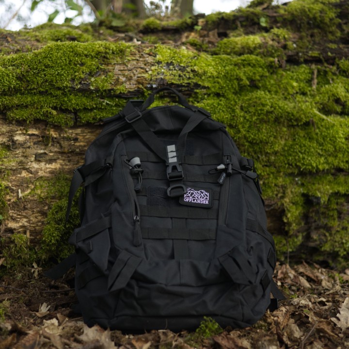 OFFLANDER PLECAK TURYSTYCZNY SURVIVAL TREKKER 25L CZARNY