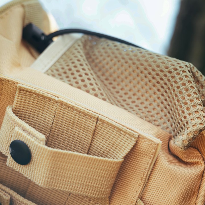 OFFLANDER SASZETKA TAKTYCZNA MOLLE Z RZEPEM OTWARTA KHAKI