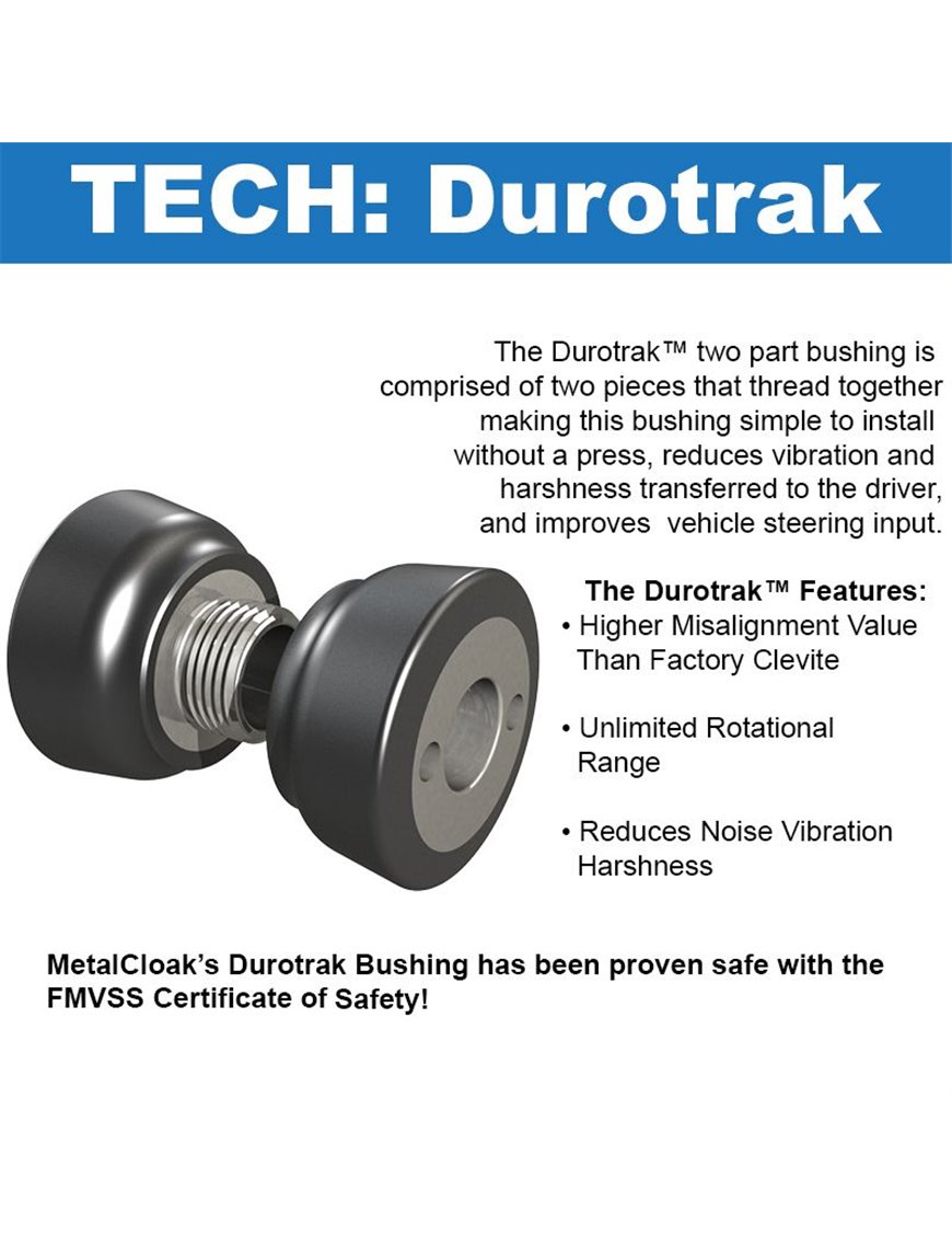 Durotrak Track Bar, Solid Chromoly, Front, JL Wrangler/JT Gladiator