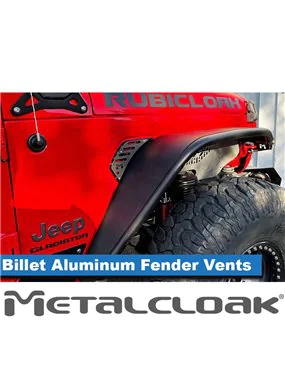 Billet Air Outlet Front Fender Vents JT Gladiator JL Wrangler