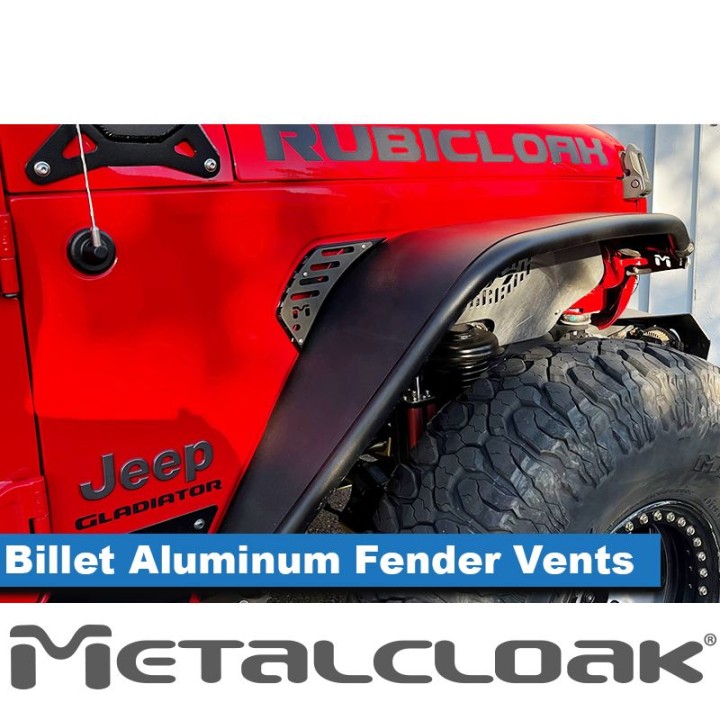 Wloty przednich nadkoli Jeep Wrangler JL JLU Gladiator JT Metalcloak