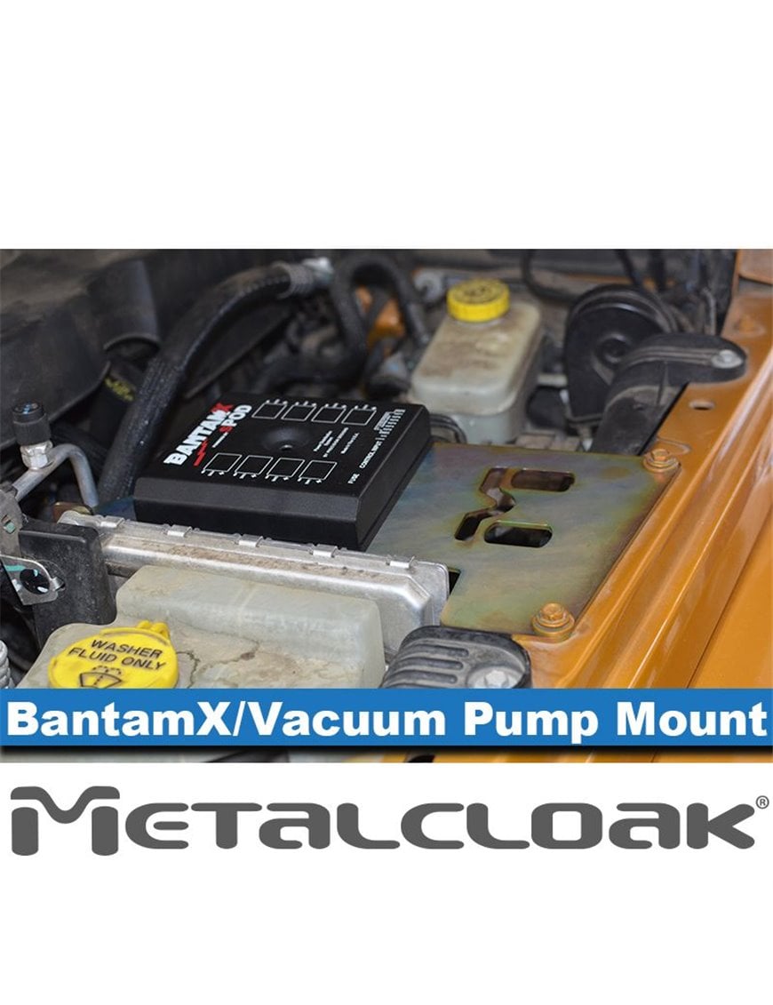 JK Wrangler sPod Bantam X or SourceLT Mount & Vacuum Pump Relocation Kit