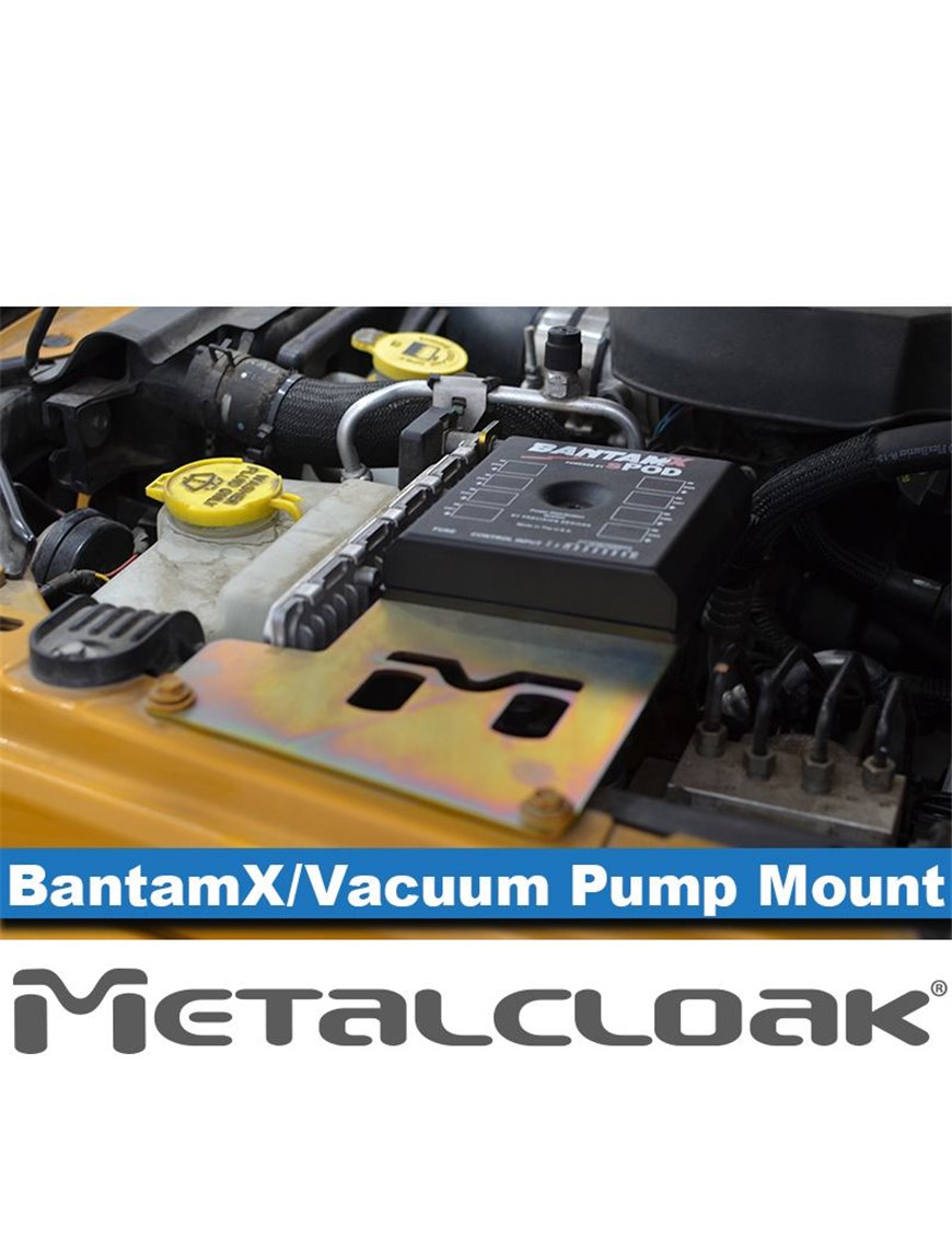 JK Wrangler sPod Bantam X or SourceLT Mount & Vacuum Pump Relocation Kit