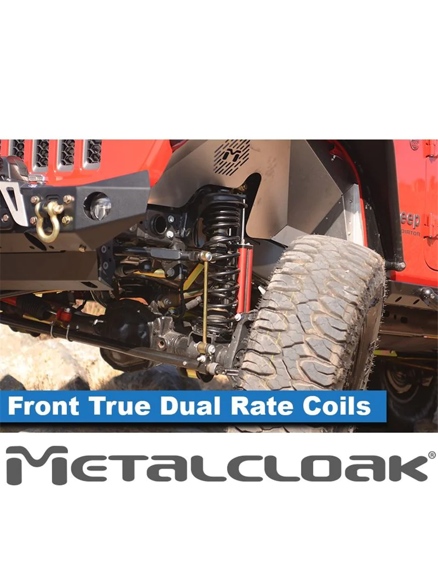 JT Gladiator 2.5", JL Wrangler 4 Door, 3.5"/ 2 Door 4.5" True Dual Rate Coils, Front