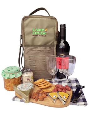 CAMP COVER TRAVELLER BAG FOR DRINKS FOR CAMPING, PICNIC AND THE CAR