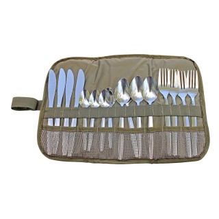 Komplet sztućców dla 4 osób campingowych od Camp Cover