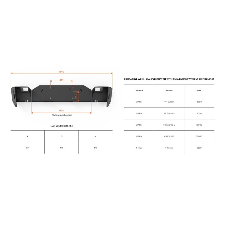 Zderzak Ford Ranger Raptor 2022- Rival 4x4 aluminiowy