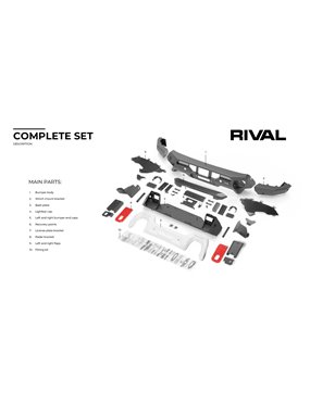 Zderzak Ford Ranger Raptor 2022- Rival 4x4 aluminiowy