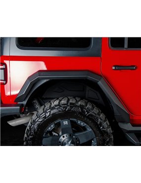 RIVAL Aluminum Rear Fender Flares Jeep Wrangler 2018-2024