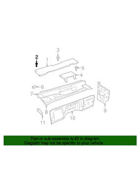 Cowl Grille Screw - Mopar (06509190AA)