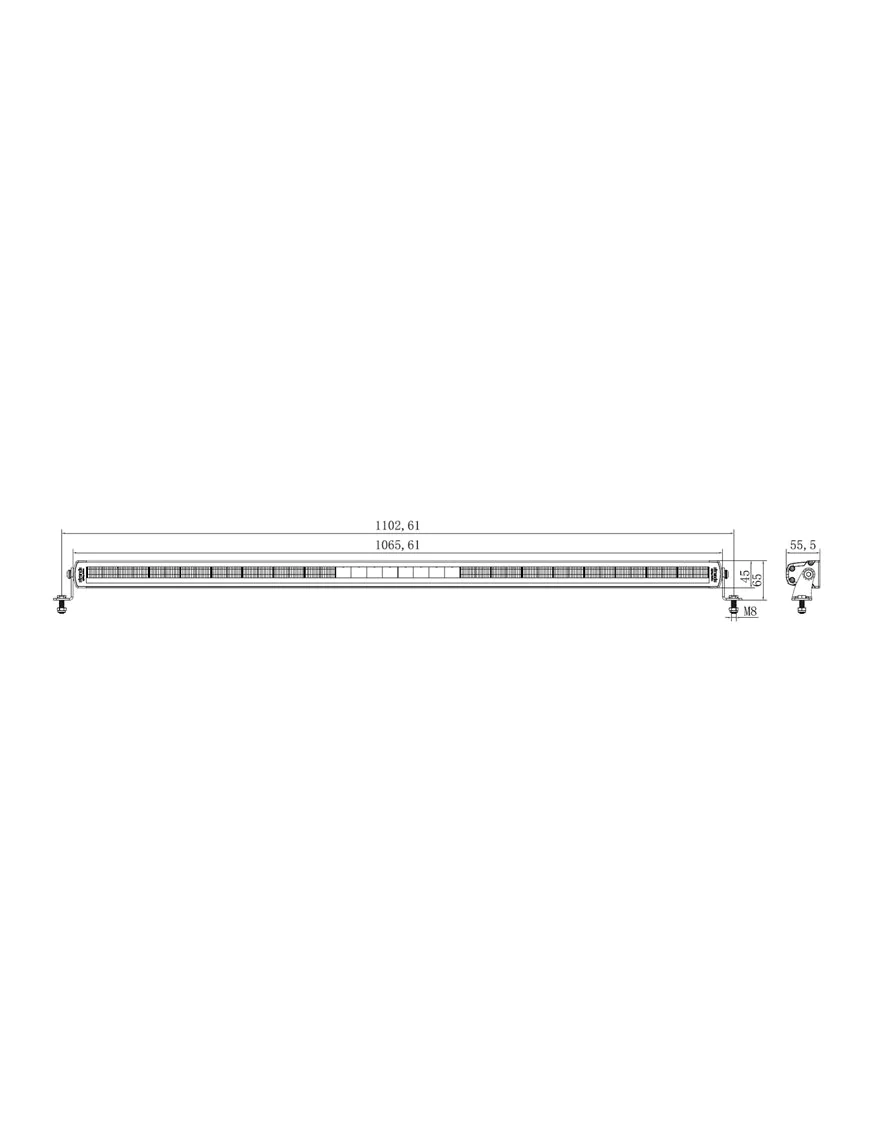 Belka LED panel Strands 42" 16000lm 106cm