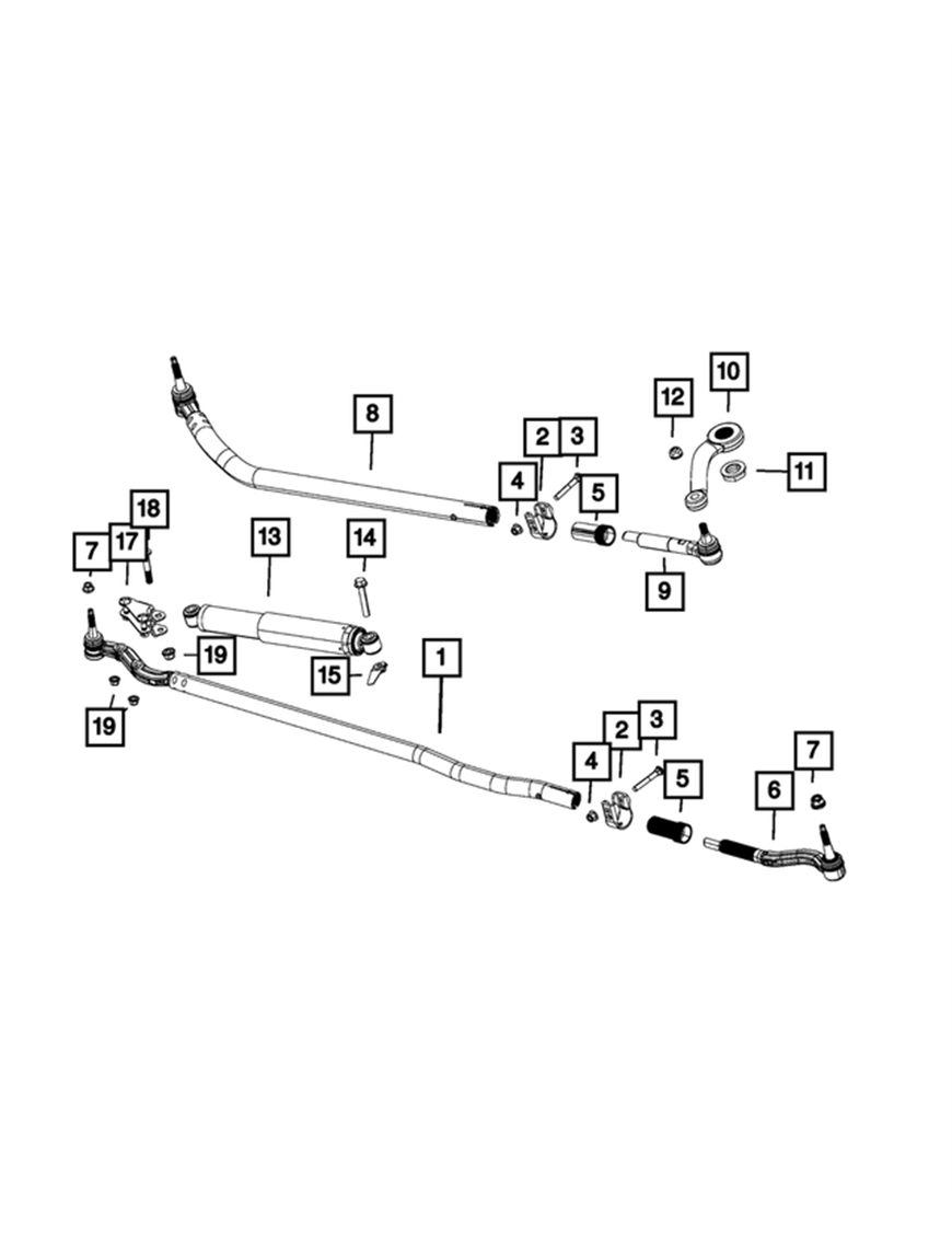 Nakrętka przekładi kierowniczej JEEP WRANGLER JL JLU GLADIATOR 18-24 06036780AA