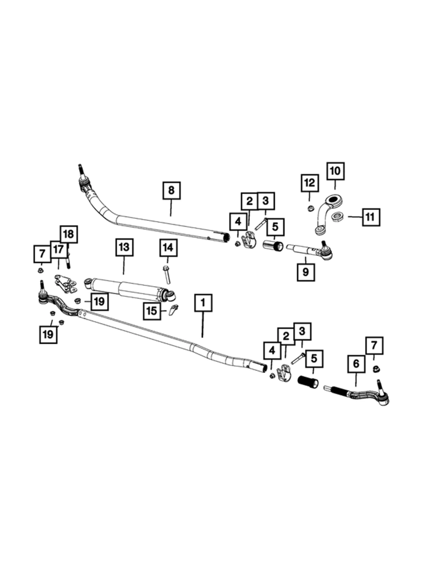 Nakrętka przekładi kierowniczej JEEP WRANGLER JL JLU GLADIATOR 18-24 06036780AA