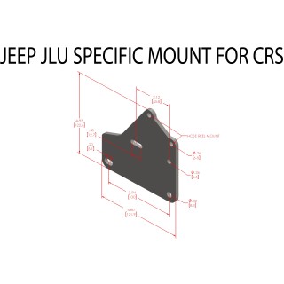 Montaż do Apex CRS Compact Reel System dedykowany do Jeep Wrangler JLU