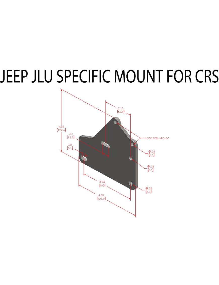 Montaż do Apex CRS Compact Reel System dedykowany do Jeep Wrangler JLU