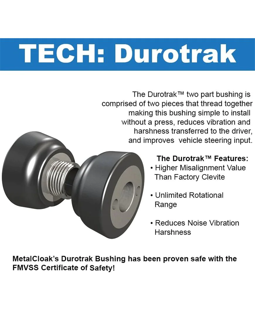 TJ/LJ/XJ Durotrak Track Bar, Front, Solid Chromoly