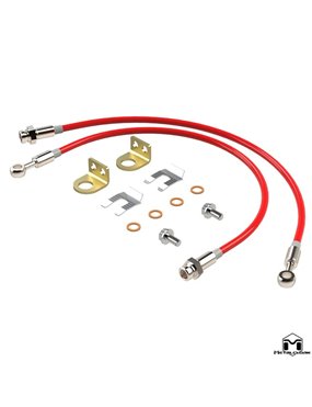 TJ/XJ Wrangler Replacement Brake Lines, Front 21"