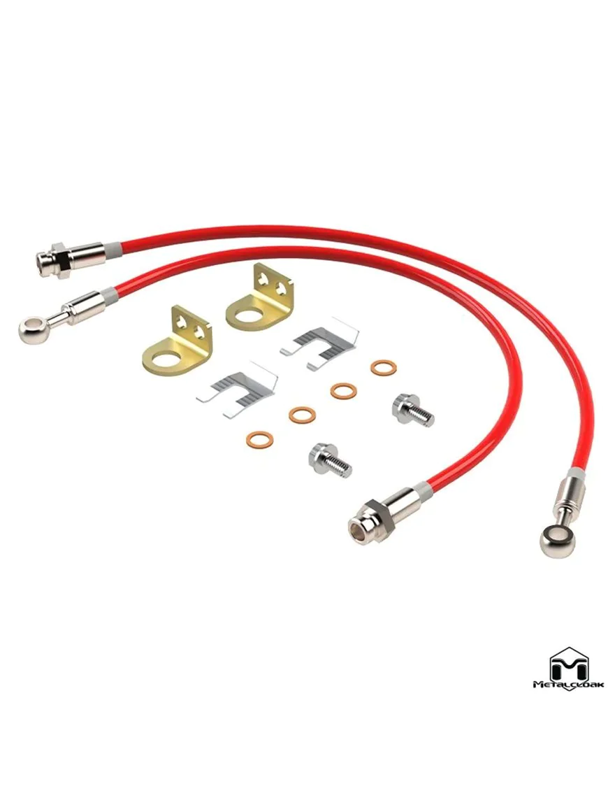 TJ/XJ Wrangler Replacement Brake Lines, Front 21"