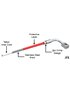 Przewody hamulcowe w oplocie tylne Jeep JT Gladiator 62cm Metalcloak