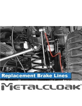 JT Gladiator Rear Replacement Brake Lines, 24.5"