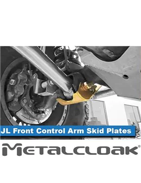 Front Lower Control Arm Bolt-On Skid Plates, JT Gladiator, JL Wrangler, Pair