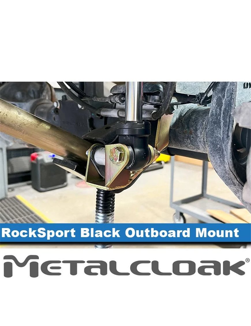 RockSport Black, Jeep JL Wrangler & JT Gladiator, Lower Front Outboard Shock Mount Spacer