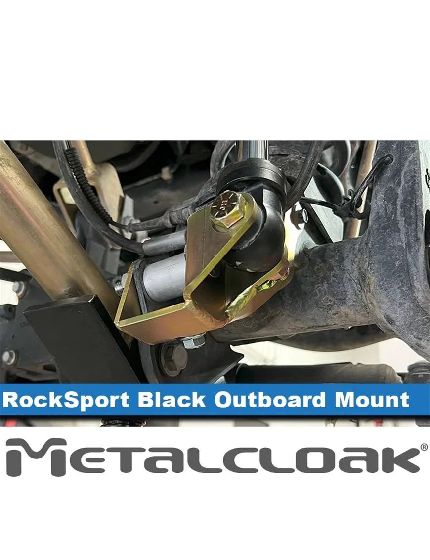 RockSport Black, Jeep JL Wrangler & JT Gladiator, Lower Front Outboard Shock Mount Spacer