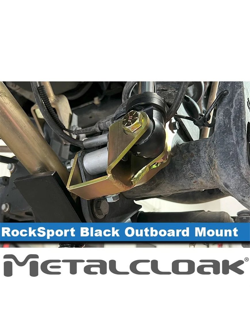 RockSport Black, Jeep JL Wrangler & JT Gladiator, Lower Front Outboard Shock Mount Spacer