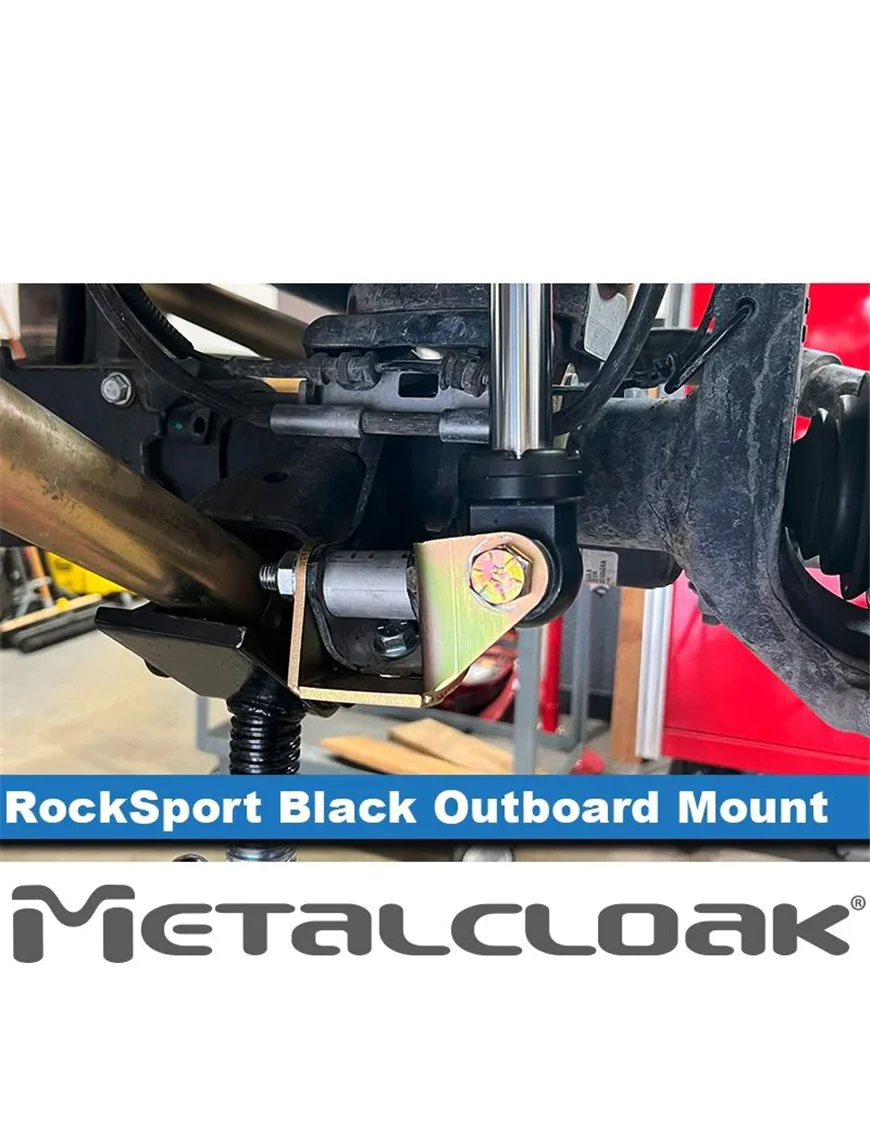 RockSport Black, Jeep JL Wrangler & JT Gladiator, Lower Front Outboard Shock Mount Spacer