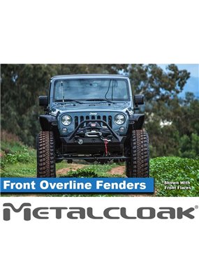 Poszerzenia Jeep Wrangler JK JKU przednie Metalcloak