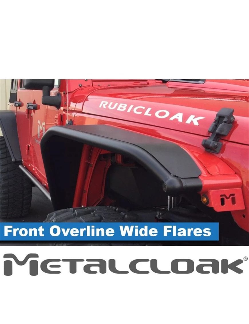 Overline Hi-Clearance Quick-Release Front Flare, Wide Edition, Pair, JK 10"