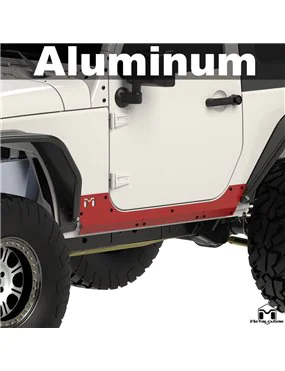 Overland Aluminum Rocker ExoSkin, Pair, JK, 2-Door