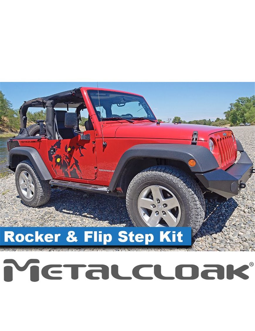 Overland Rocker & Flip Step Kit, Pair, JK, 2-Door