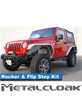 Overland Rocker & Flip Step Kit, Pair, JK, 2-Door