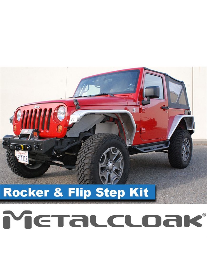 Overland Rocker & Flip Step Kit, Pair, JK, 2-Door