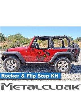 Overland Rocker & Flip Step Kit, Pair, JK, 2-Door