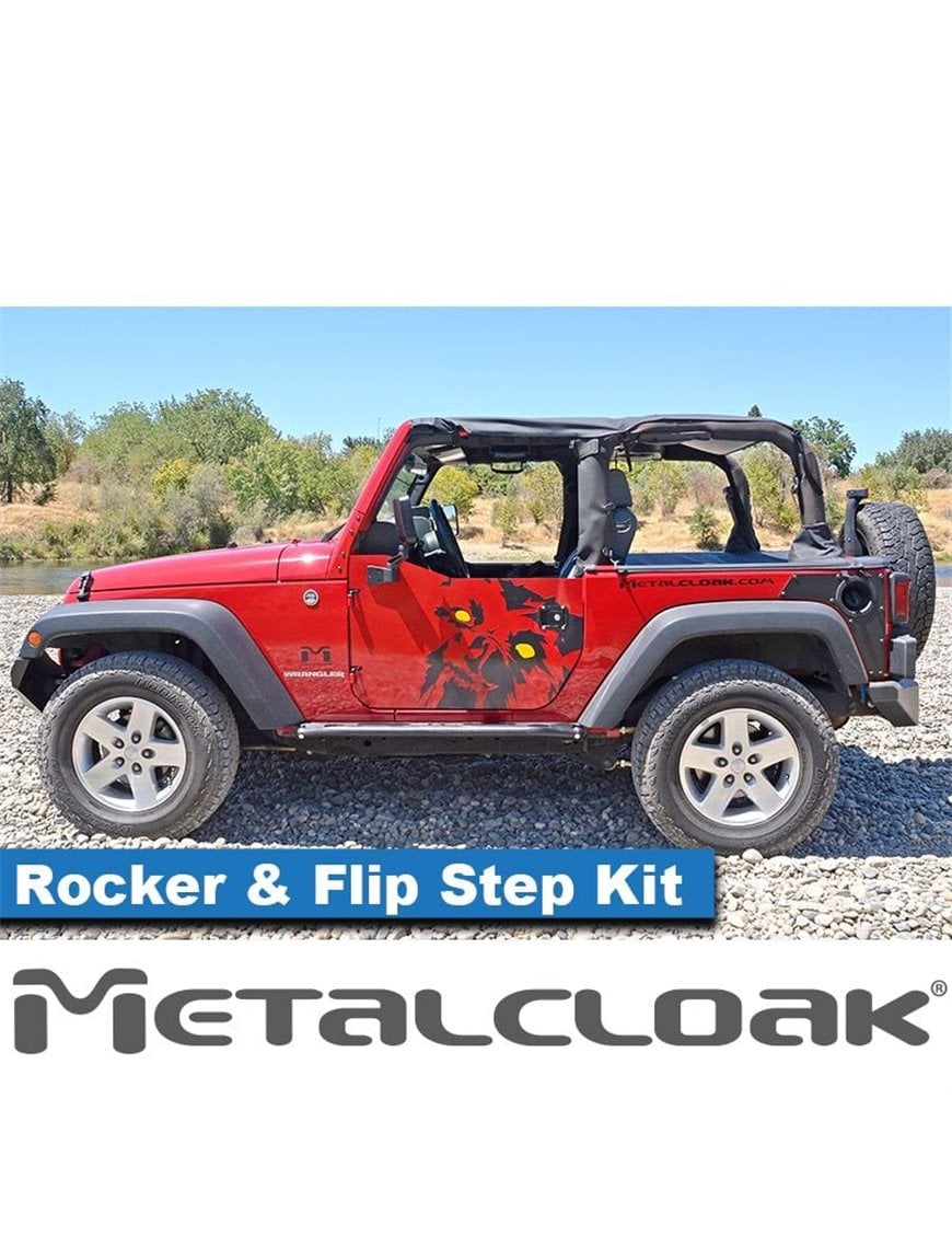 Overland Rocker & Flip Step Kit, Pair, JK, 2-Door