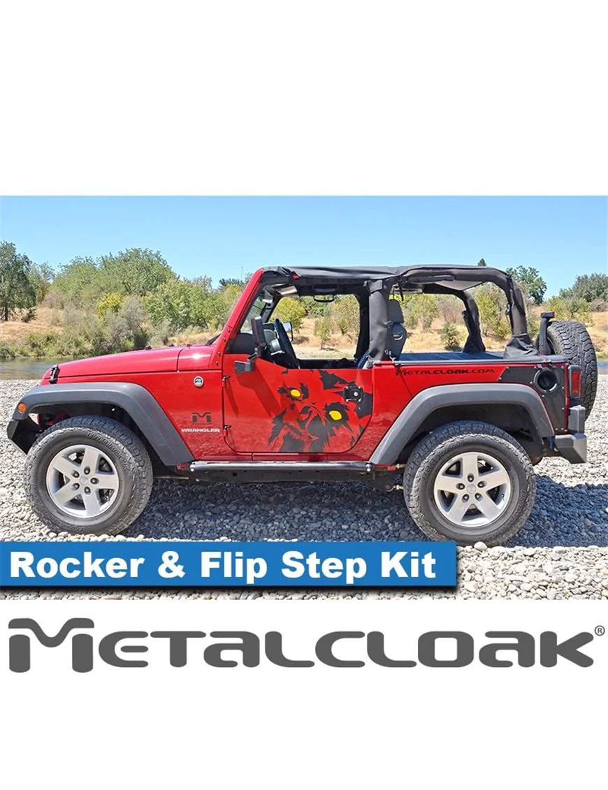 Overland Rocker & Flip Step Kit, Pair, JK, 2-Door