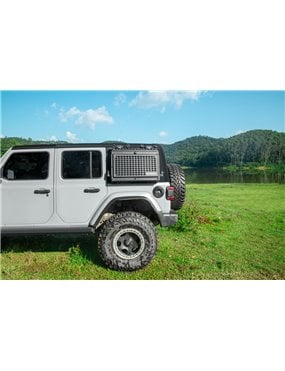 Tacmolle Multi-functional Rear Window Storage Box with Concealed Table For Jeep Wrangler JL Accessories