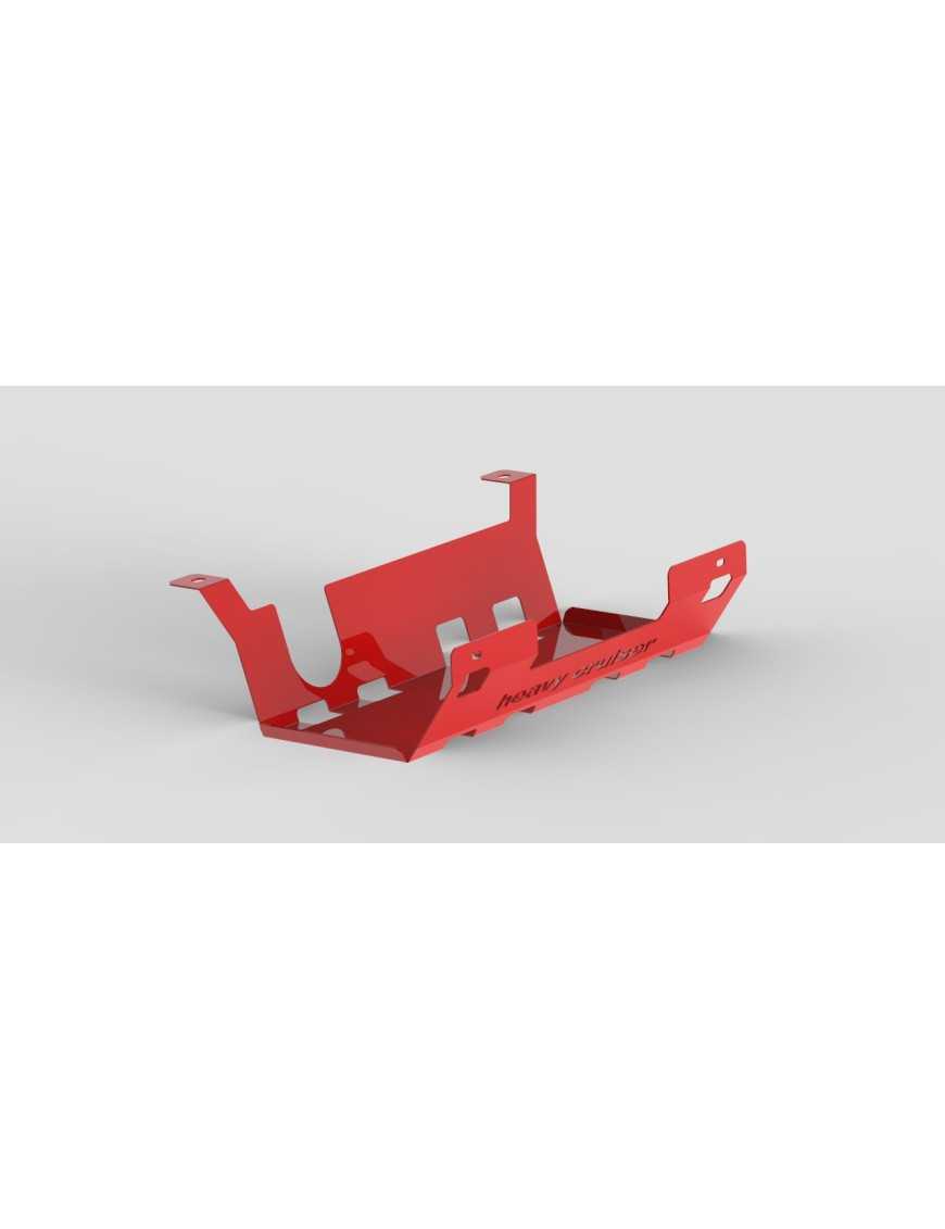 Jeep Wrangler JK 4-door Rear Muffler Shield Red