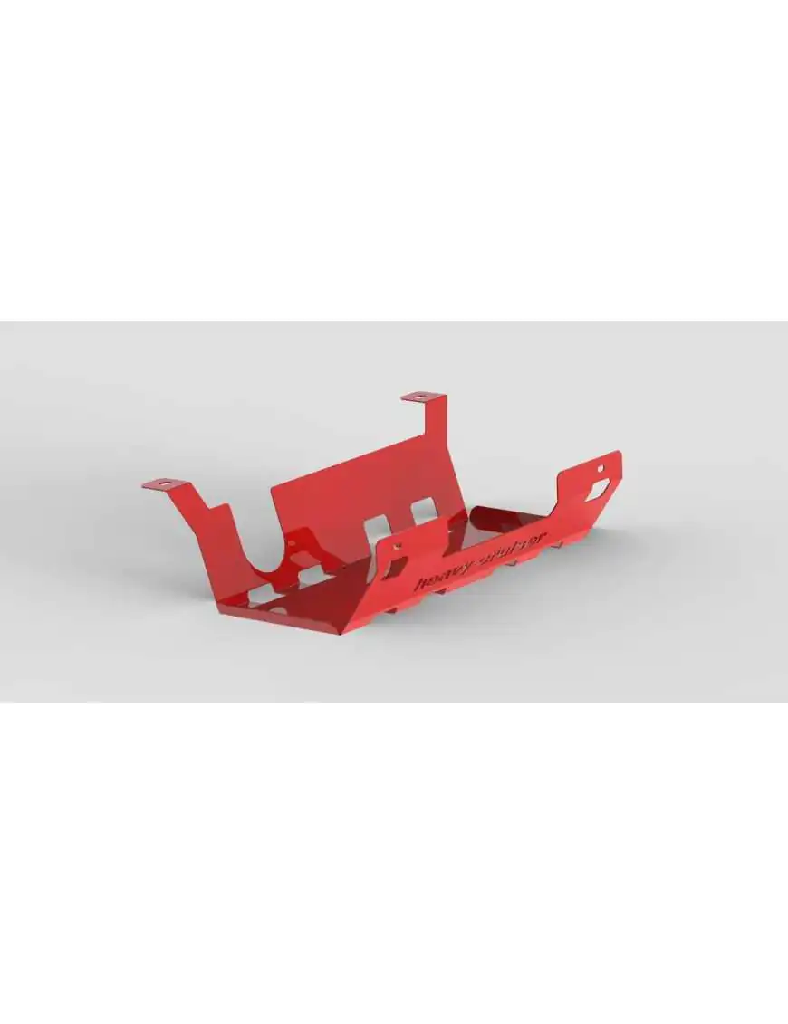 Jeep Wrangler JK 4-door Rear Muffler Shield Red Jeep Wrangler JK 4-door Rear Muffler Shield Red