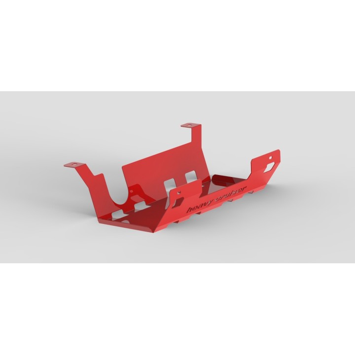 Jeep Wrangler JK 4drzwi osłona tłumika tylnego czerwona Heavy Cruiser - Osłony i płyty do wyciągarek