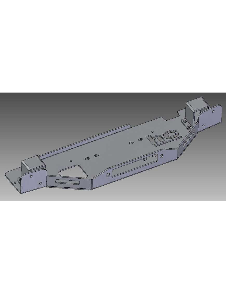 Toyota Land Cruiser 120 J12 2003-2008 hidden winch mount plate