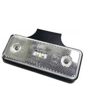 Lampa obrysowa biała 12/24V 2 LED